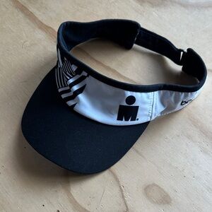 Ironman Triathlon Black and White Boco Gear Athletic hat Visor